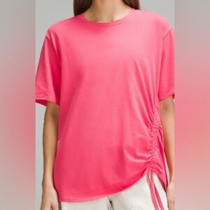 Lululemon Athletica Pink Side-Tie Tee